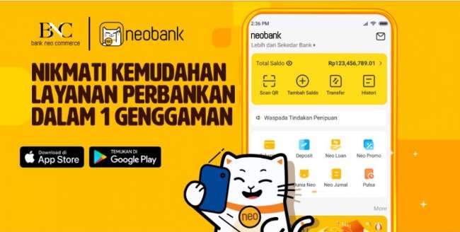 Neo Bank aplikasi penghasil uang langsung ke rekening