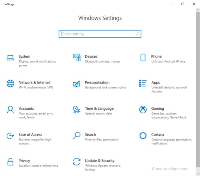 Menggunakan Windows via Settings cara menghapus aplikasi di laptop