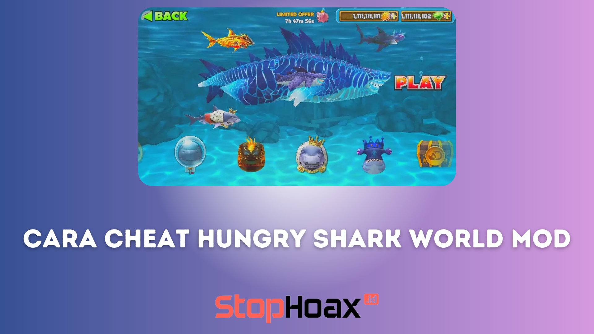 Cara Cheat Hungry Shark World Mod Apk dan Raih Koin yang Tidak Terbatas