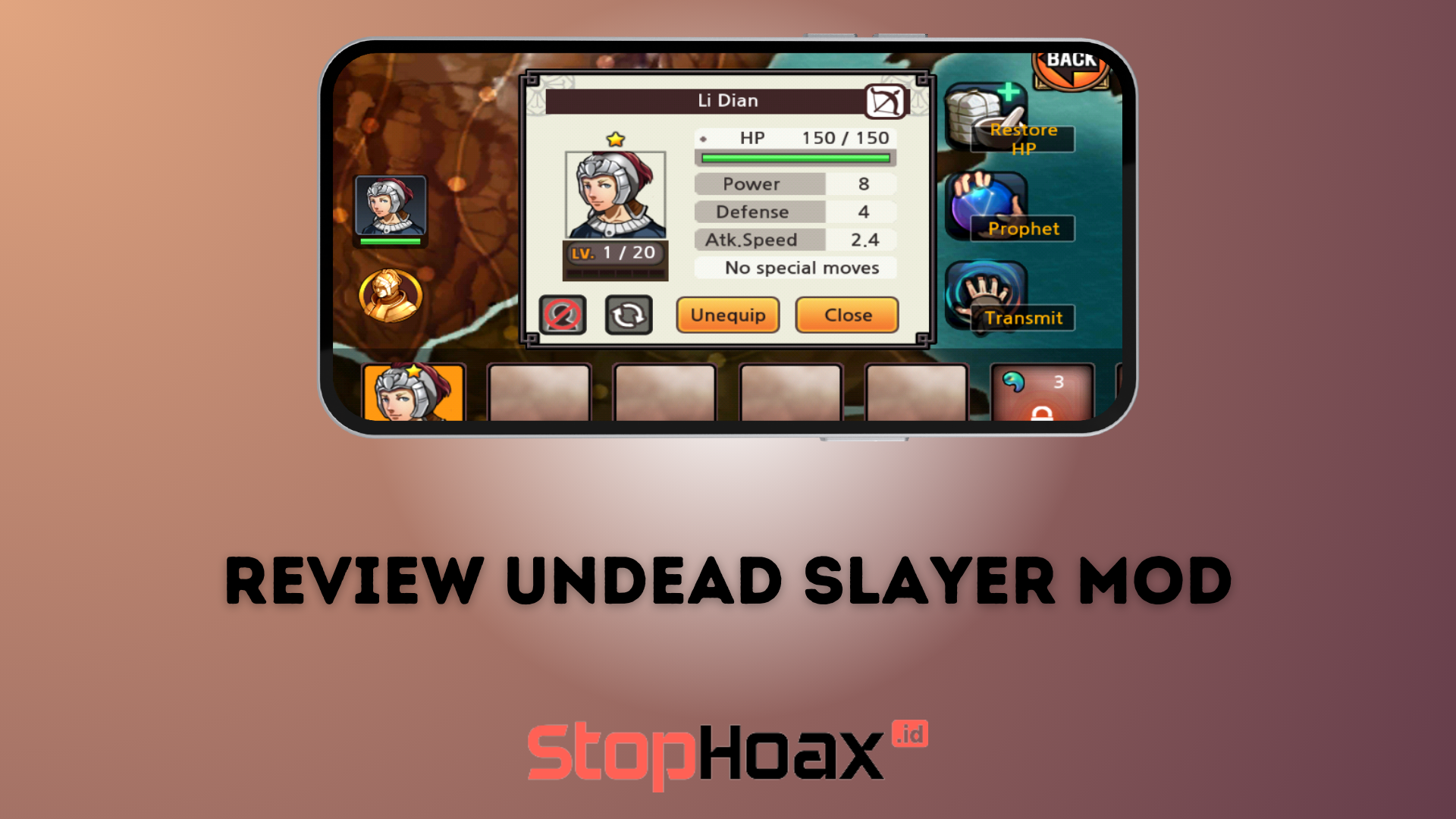 Review Undead Slayer Mod